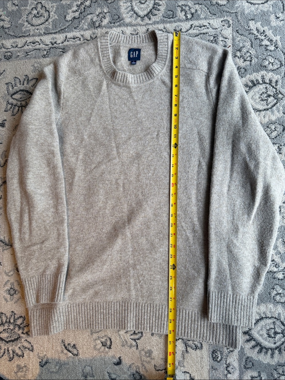 GAP Men's Crewneck Sweater in Beige Size L